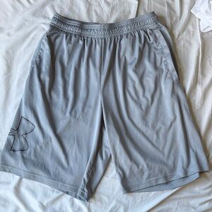 Under Armour Men's Light Gray Performance Training Shorts